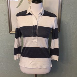 EUC JCrew Rugby Shirt, Size Small